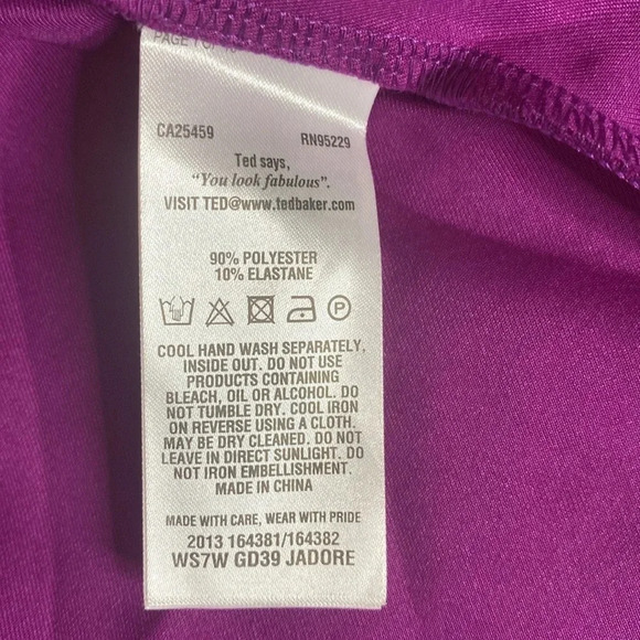 TED BAKER Jadore Purple Beaded Dress - Picture 7 of 8